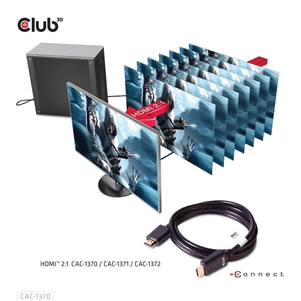 Ultra High Speed HDMI™ 4K120Hz, 8K60Hz Certified Cable 48Gbps M/M 1.5 m/4.92 ft 