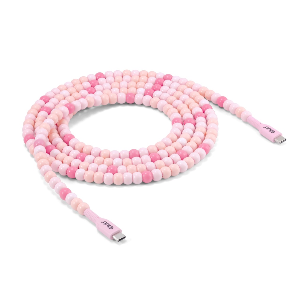 CAC-3010 USB-C® Beaded Cable Pink